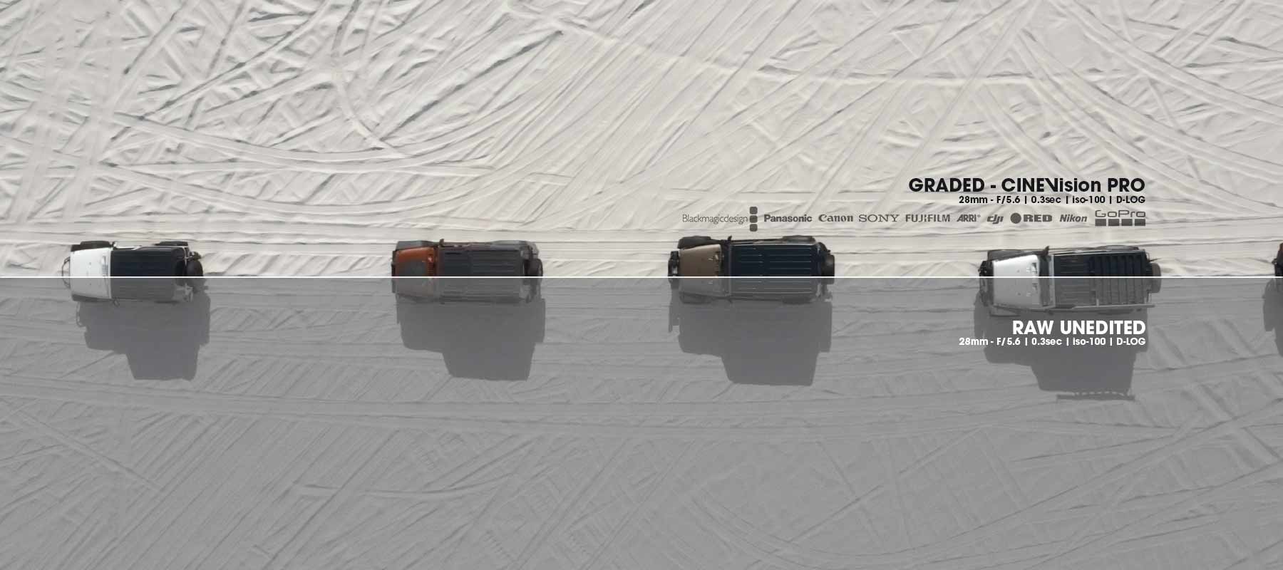 LUTs pack before and after